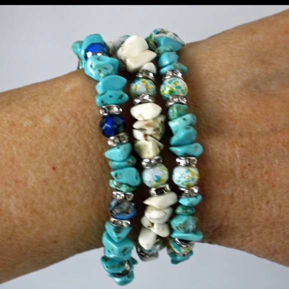 Jewelry - Set of 3 Gemstone Bracelets